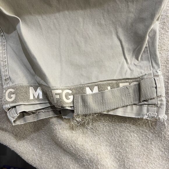 Marithe Francois Girbaud Cargo Pants Mens Size 42 Beige Adjustable Straps Y2K - Picture 5 of 16